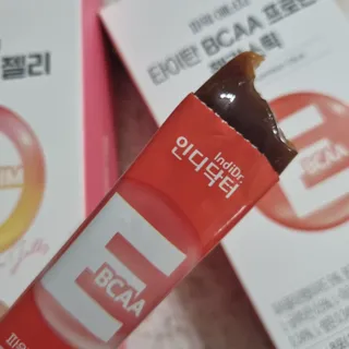 인디닥터 면역 생생 핑크 이뮨 젤리 + 타이탄 BCAA 프로틴 젤리스틱 — 5점을 준 리뷰어가 2022년 3월 올린 사용 사진