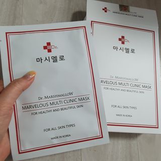 닥터마시멜로 마블러스 멀티 클리닉 마스크 — 5점을 준 리뷰어가 2021년 2월 올린 사용 사진