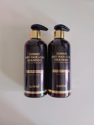 썸헤어 / SUMHAIR 썸헤어  써밋 안티 헤어로스 샴푸+트리트먼트 — 5점을 준 리뷰어가 2021년 6월 올린 사용 사진