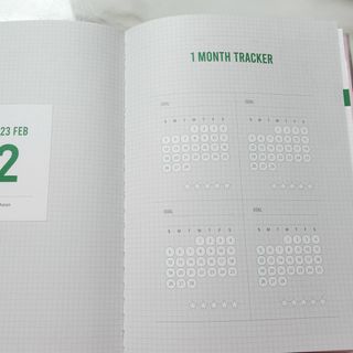 리훈 2023년 아이라이크 모눈 다이어리 미니달력 세트 — 5점을 준 리뷰어가 2022년 12월 올린 사용 사진