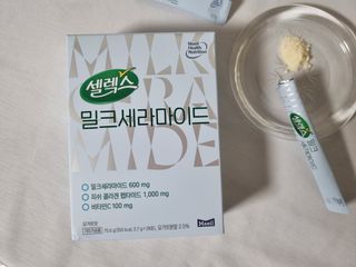 셀렉스스포츠 셀렉스 밀크세라마이드 저분자피쉬콜라겐 28포 X 1박스 — 5점을 준 리뷰어가 2021년 6월 올린 사용 사진