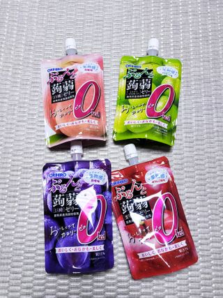 ORIHIRO 오리히로 곤약젤리 제로칼로리 130g 4종 4팩(맛별로 1팩씩) — 4점을 준 리뷰어가 2023년 3월 올린 사용 사진