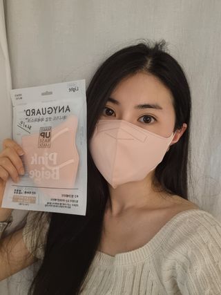 [애니가드] 셋업 메베마스크라이트  (대형 4컬러 + 중형 4컬러) — 5점을 준 리뷰어가 2022년 7월 올린 사용 사진