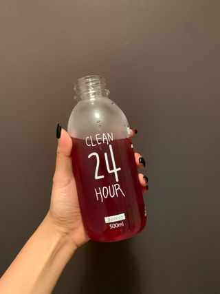 클린24시간 1BOX(5포) + 전용보틀(500ml) — 4점을 준 리뷰어가 2022년 8월 올린 사용 사진