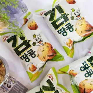 오리온 오징어땅콩의 짭짤고소 신제품, 구운김땅콩 — 5점을 준 리뷰어가 2022년 5월 올린 사용 사진