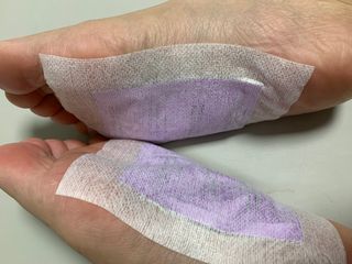 [레제르] 아로마 수액패치 발패치 30매입 -라벤더향/유칼립투스향/대나무향 — 3.5점을 준 리뷰어가 2022년 5월 올린 사용 사진