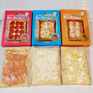 [푸딩팩토리] 페스츄리 피자 4종 택3_파이브 치즈/페퍼로니 비프칠리/고추베이컨 포테이토/허니고르곤졸라 — 5점을 준 리뷰어가 2022년 7월 올린 사용 사진