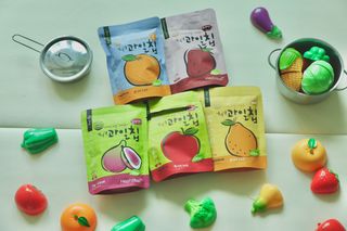 아비삭과일칩 5종 /딸기,사과,배,귤,무화과 5종 — 3점을 준 리뷰어가 2021년 4월 올린 사용 사진