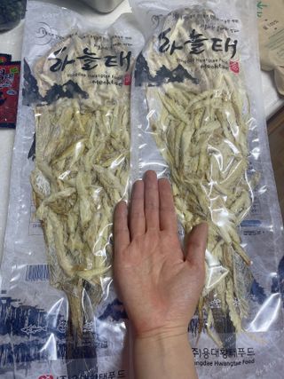[오늘바스켓] 용대리 손질하늘태 130g — 5점을 준 리뷰어가 2021년 6월 올린 사용 사진