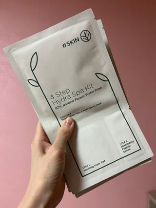 태그스킨 4스텝 주름개선 피부미백 영양 마스크팩 3개 세트(최신버전) — 5점을 준 리뷰어가 2022년 5월 올린 사용 사진