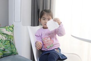 디어엘로디 프리미엄 유기농 베이비 솜티슈 40매 3 + 1 PACK — 5점을 준 리뷰어가 2021년 3월 올린 사용 사진