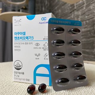 메디포스트 모비타 아쿠아셀 엔초비오메가3 60캡슐 — 5점을 준 리뷰어가 2023년 1월 올린 사용 사진