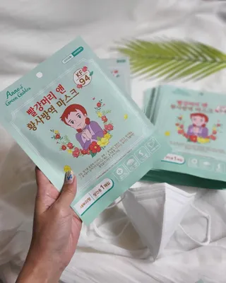 [숨그림] 2D 새부리형, 짱구, 무직타이거, 빨강머리앤 우리아이 그리고 내가 쓰는 믿을수있는 케릭터 마스크 — 5점을 준 리뷰어가 2021년 9월 올린 사용 사진