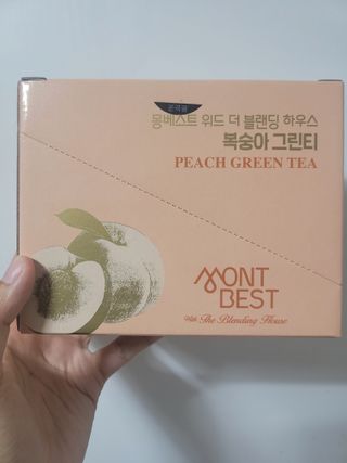몽베스트 위드더 블랜딩 하우스 _복숭아 그린티 — 5점을 준 리뷰어가 2022년 12월 올린 사용 사진