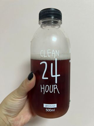 클린24시간 1BOX(5포) + 전용보틀(500ml) — 5점을 준 리뷰어가 2022년 8월 올린 사용 사진