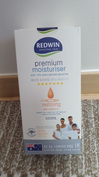 H365 Redwin Premium Moisturiser 레드윈 프리미엄 모이스춰라이저 500ml — 4.5점을 준 리뷰어가 2021년 4월 올린 사용 사진