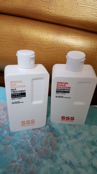 트리플에스 탈모 샴푸 275ml + 실크 트리트먼트 275ml — 5점을 준 리뷰어가 2021년 2월 올린 사용 사진