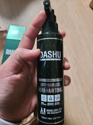 다슈코리아 다슈 데일리 안티 헤어로스 허브 헤어토닉 150ml — 4점을 준 리뷰어가 2021년 1월 올린 사용 사진
