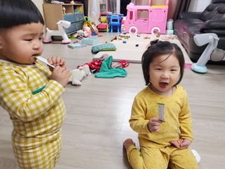 [이뮤니티플러스]우리아이 면역오키, 건강오키 _ 키즈오키 비타민초코홍삼 10포 1box — 5점을 준 리뷰어가 2022년 1월 올린 사용 사진