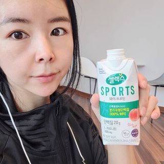 셀렉스스포츠 셀렉스 스포츠 웨이 프로틴 복숭아_ 330ml x 12팩 — 5점을 준 리뷰어가 2021년 3월 올린 사용 사진
