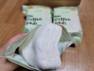디어엘로디 유기농 무표백 건티슈 60매 — 5점을 준 리뷰어가 2022년 8월 올린 사용 사진