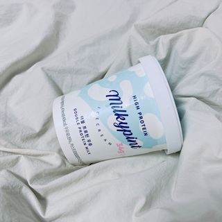 밀키파인트 더블 프로틴 우유 — 5점을 준 리뷰어가 2021년 8월 올린 사용 사진