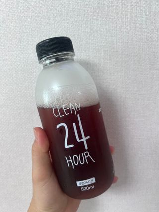 클린24시간 1BOX(5포) + 전용보틀(500ml) — 5점을 준 리뷰어가 2022년 8월 올린 사용 사진