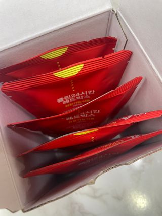 클린24시간 레드박스 1BOX(5포) + 전용보틀(500ml) — 5점을 준 리뷰어가 2024년 1월 올린 사용 사진