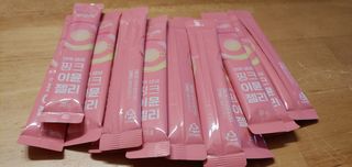 [인디닥터] 면역 생생 핑크 이뮨 젤리 — 5점을 준 리뷰어가 2022년 3월 올린 사용 사진
