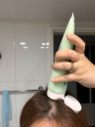 닥터시드 티트리 앤 라임 비건 지성케어 쿨 탈모 캡슐 트리트먼트 두피 팩 — 5점을 준 리뷰어가 2024년 7월 올린 사용 사진