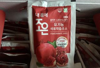 농업회사법인조은 유기농 석류 NFC 착즙주스 70ml 30포 — 5점을 준 리뷰어가 2021년 10월 올린 사용 사진