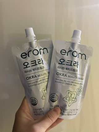 [이롬] 오크라 마시는 뷰티드링크 100mL x 20입 — 5점을 준 리뷰어가 2022년 9월 올린 사용 사진