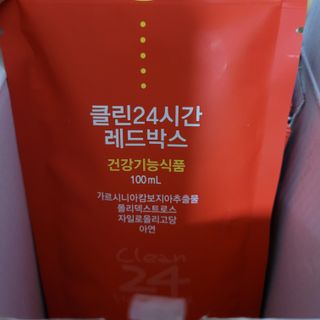 클린24시간 레드박스 1BOX(5포) + 전용보틀(500ml) — 5점을 준 리뷰어가 2024년 2월 올린 사용 사진