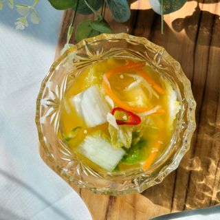 셰프애찬 단호박 백김치 1kg — 5점을 준 리뷰어가 2022년 10월 올린 사용 사진