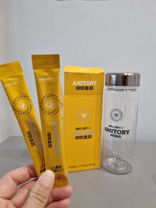 주식회사 씨크릿비에프랩 마시는 아미노산 아미토리 열대과일맛 14포 [1포, 5g / 보틀증정] — 4점을 준 리뷰어가 2023년 2월 올린 사용 사진