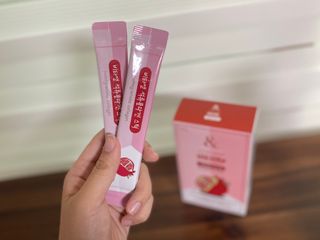 비타앤 석류콜라겐스틱 — 4점을 준 리뷰어가 2021년 5월 올린 사용 사진