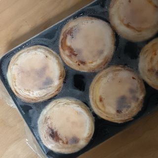 디앙뜨 포르투갈 에그타르트 오리지널 맛+패션후르츠+초콜릿타르트 맛 중 택1 — 4점을 준 리뷰어가 2021년 8월 올린 사용 사진
