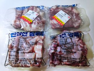 찐신선 한끼한팩 미국 냉동 목살 & 네덜란드 냉동 삼겹살 SET — 4점을 준 리뷰어가 2021년 10월 올린 사용 사진