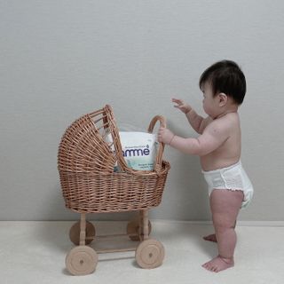 오브맘 밤 프리미엄 아기 기저귀 팬티형 밴드형 — 5점을 준 리뷰어가 2021년 1월 올린 사용 사진