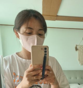 끌린에르 스포츠 귀편한 새부리형 마스크 (뉴컬러포함) — 4점을 준 리뷰어가 2022년 5월 올린 사용 사진
