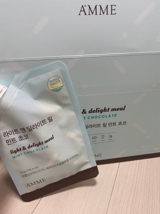 아므_이너뷰티 라이트 앤 딜라이트 밀 민트 초코 — 5점을 준 리뷰어가 2021년 8월 올린 사용 사진