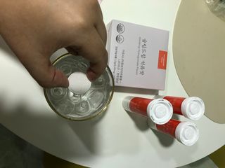 [슬림드랍 석류맛] 건기식 다이어트 보조제 겸 비타민 — 5점을 준 리뷰어가 2022년 2월 올린 사용 사진