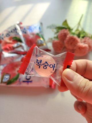 청포도캔디 복숭아캔디 — 5점을 준 리뷰어가 2022년 11월 올린 사용 사진