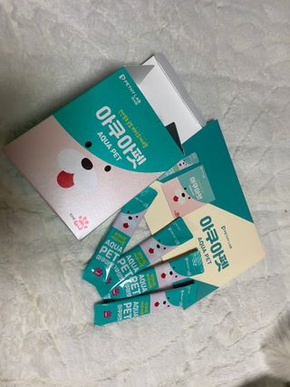 펫시랩 반려견용 액상 프리바이오틱스 아쿠아펫 — 5점을 준 리뷰어가 2021년 1월 올린 사용 사진