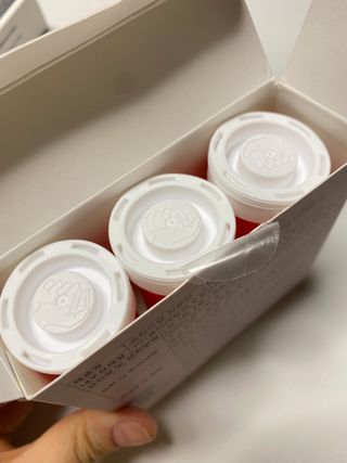 [슬림드랍 석류맛] 건기식 다이어트 보조제 겸 비타민 — 3점을 준 리뷰어가 2022년 1월 올린 사용 사진