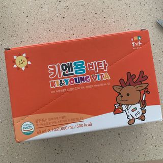 [몸엔용] 아이가 먹는 달콤 국산녹용 키엔용 비타  80ml x 10포 — 5점을 준 리뷰어가 2021년 7월 올린 사용 사진