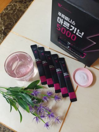 [푸름웰니스] 아르기닌 5000 (10g x 100포) — 5점을 준 리뷰어가 2022년 4월 올린 사용 사진
