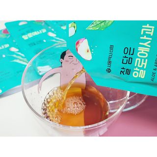 서울약사신협 잘 담은 알로애사과_70ml x 30포 — 3.5점을 준 리뷰어가 2021년 9월 올린 사용 사진