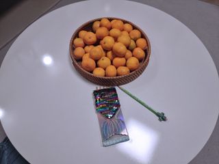 상상e상 아델라 LPM 원형 접이식테이블 — 5점을 준 리뷰어가 2021년 12월 올린 사용 사진