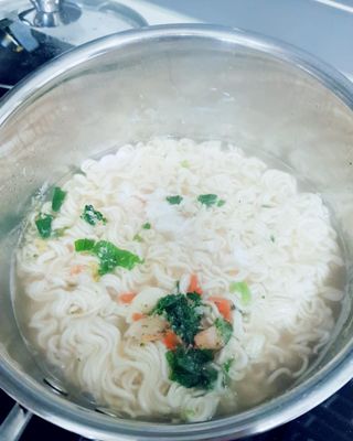 [풀무원] 자연은맛있다 정면, 백면, 홍면  세트 — 5점을 준 리뷰어가 2021년 4월 올린 사용 사진